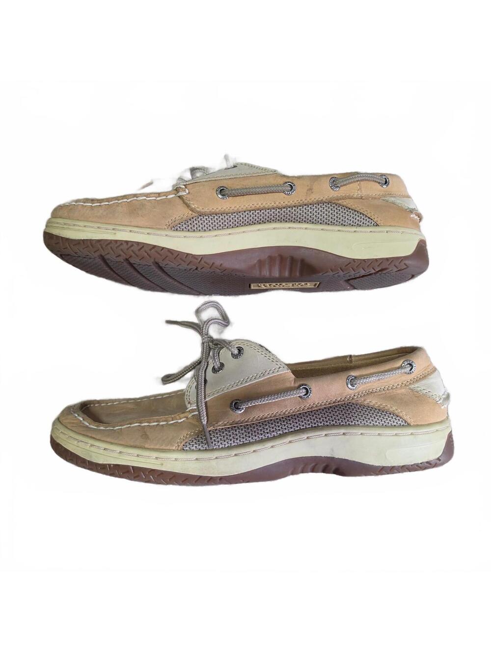 Sperry Men's 9 Tan Leather Boat Shoes Loafers Slip-Ons Casual Deck Shoes